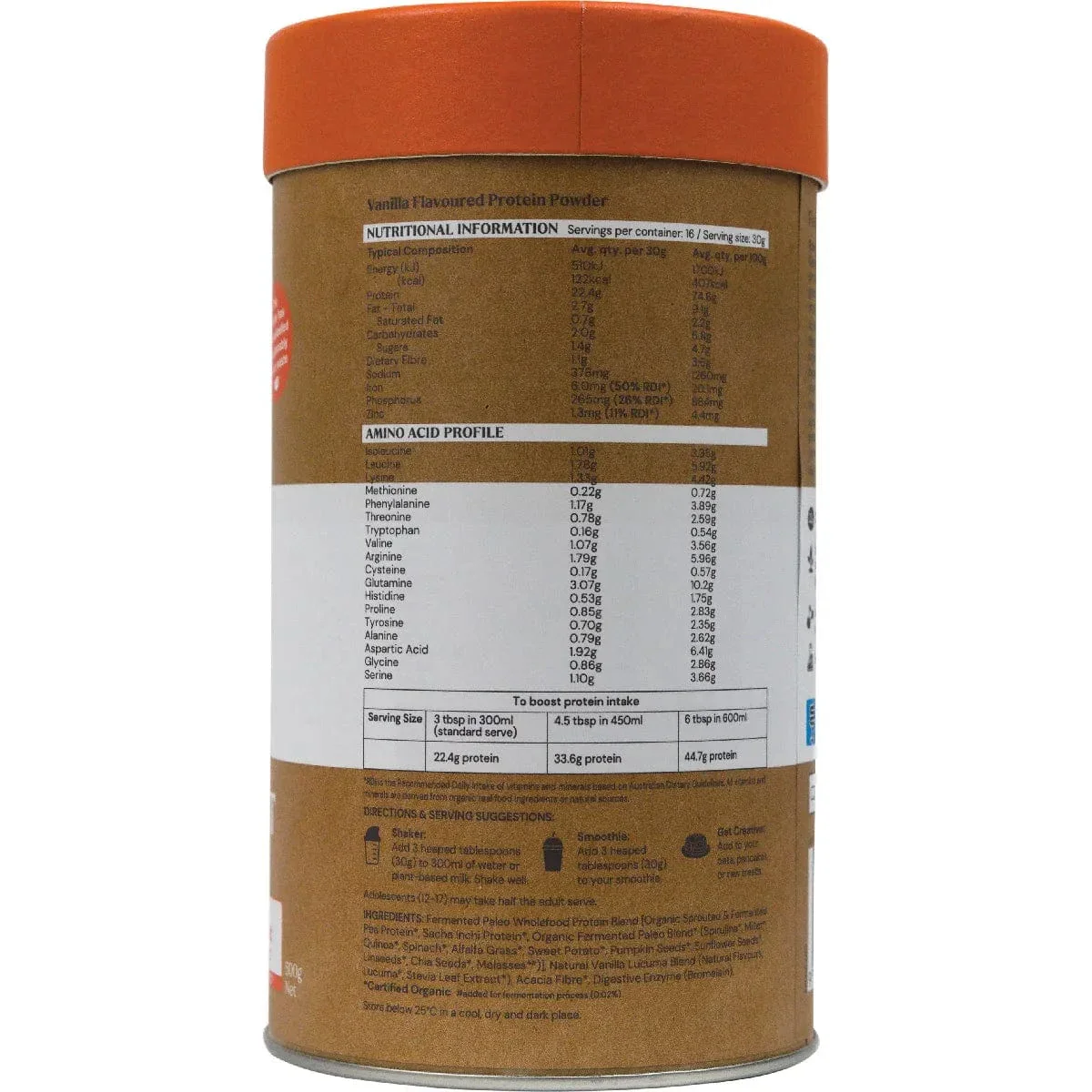 Amazonia Raw Gentle Digest Paleo Protein Vanilla 500g - Image 3