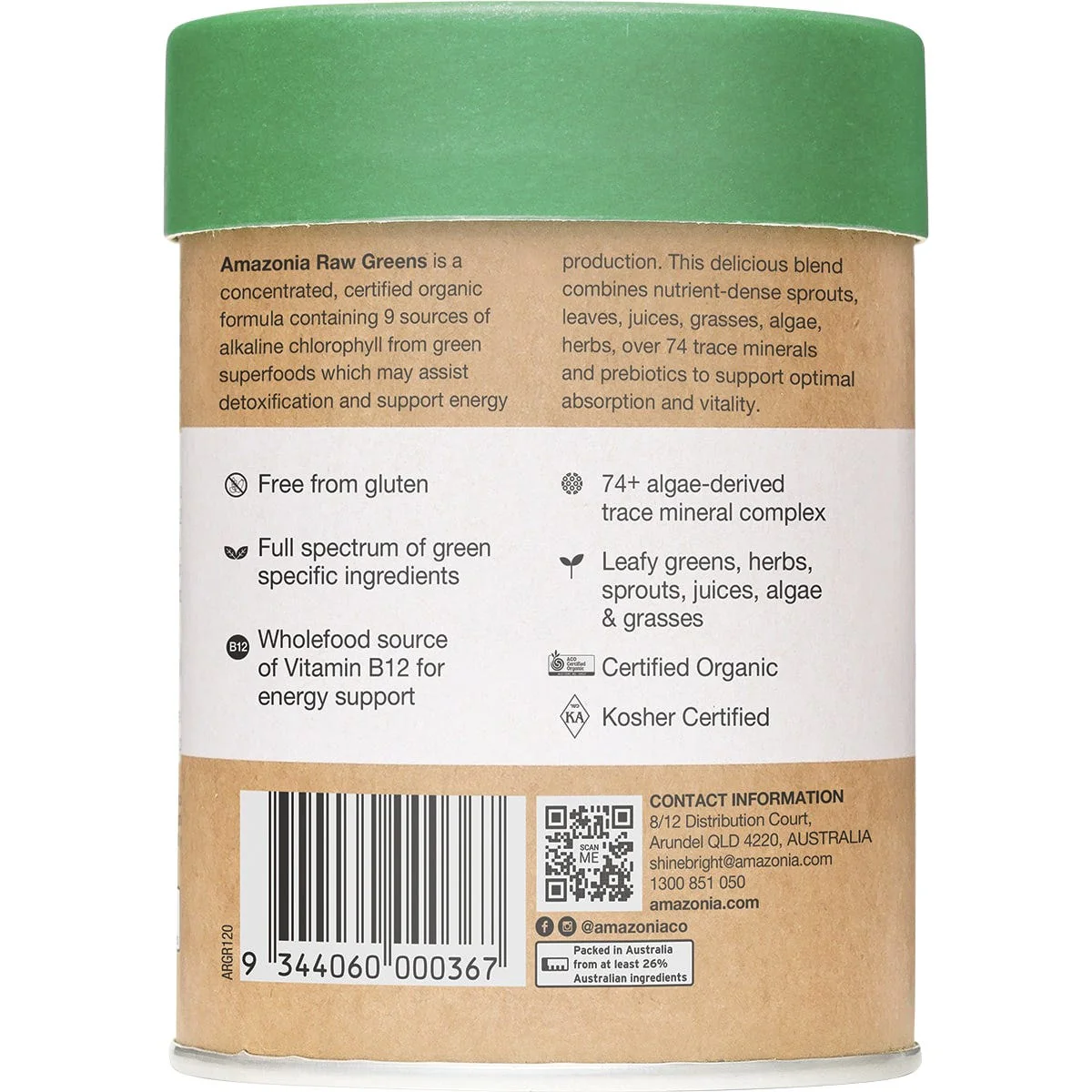 Amazonia Raw Nutrients Greens Mint & Vanilla Flavour - Image 8