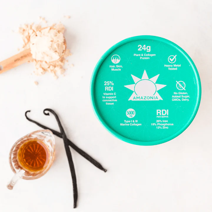 Amazonia Raw Protein Collagen Plus Vanilla Maple 450g - Image 6