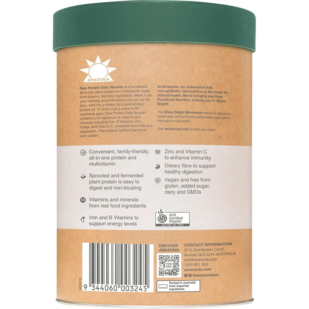 Amazonia Raw Protein Daily Nourish Chocolate - Image 3