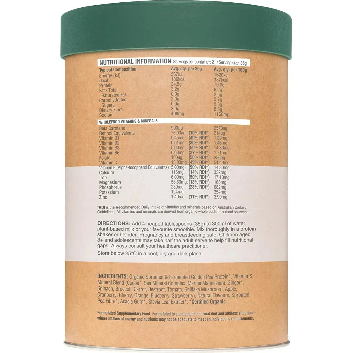 Amazonia Raw Protein Daily Nourish Chocolate - Image 4