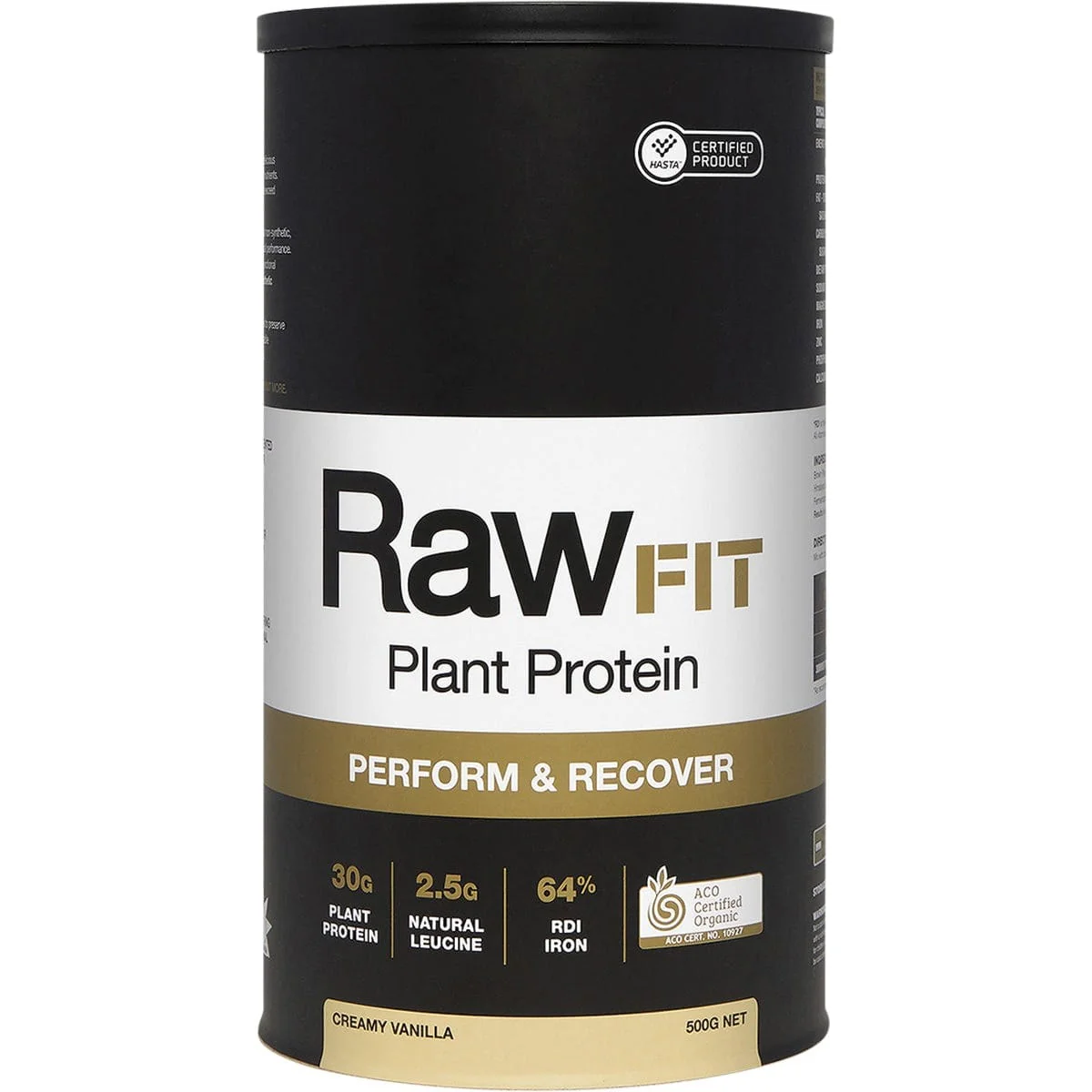 Amazonia RawFIT Plant Protein Organic Perform & Recover Creamy Vanilla - Image 5