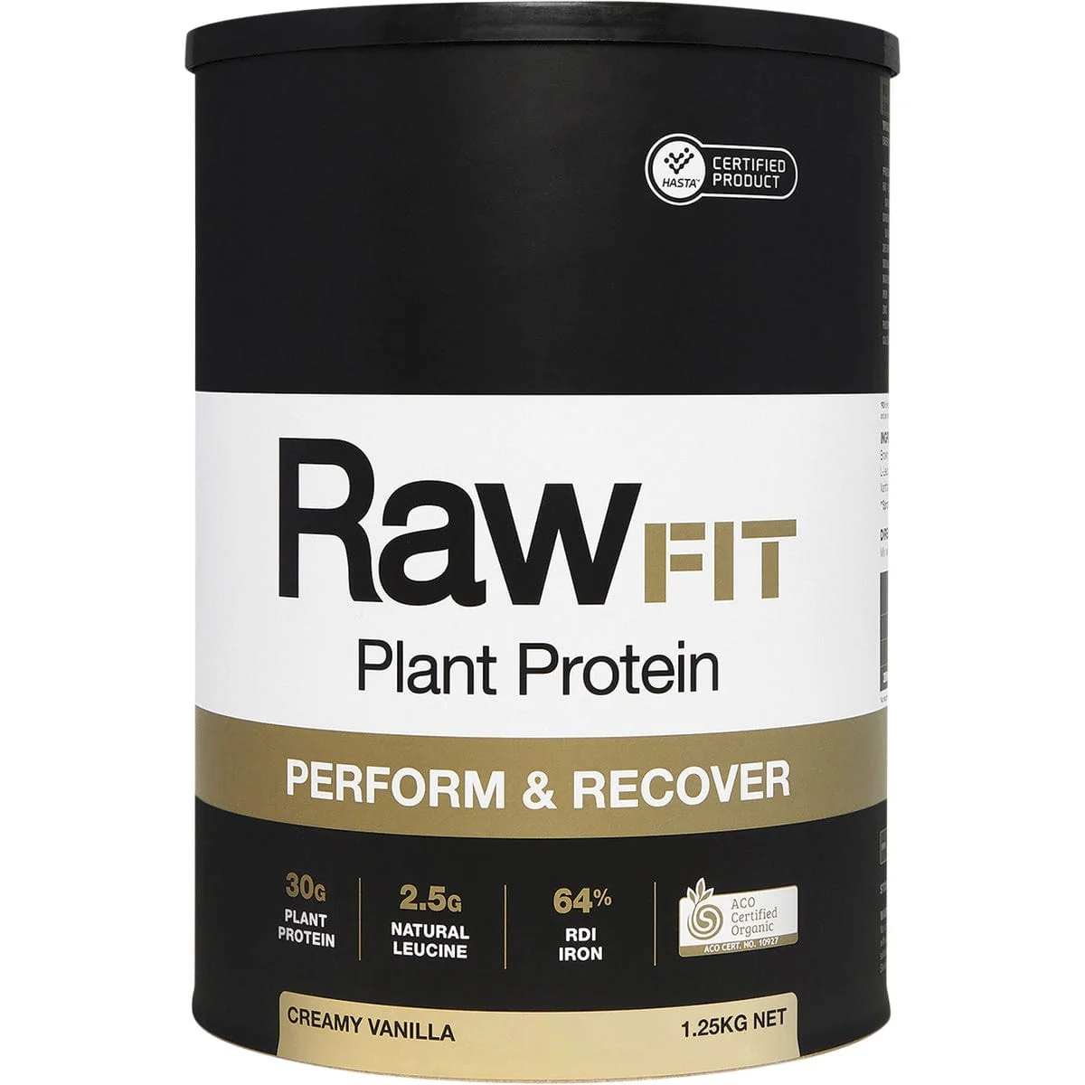 Amazonia RawFIT Plant Protein Organic Perform & Recover Creamy Vanilla - Image 8
