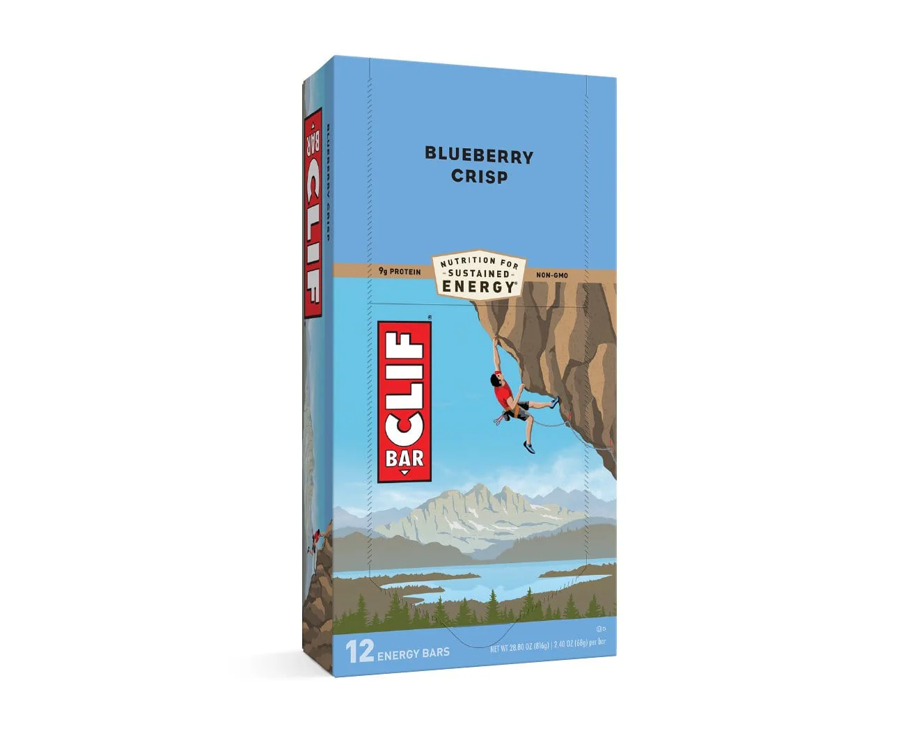 Clif Energy Bar Blueberry Almond Crisp 12x68g - Image 4