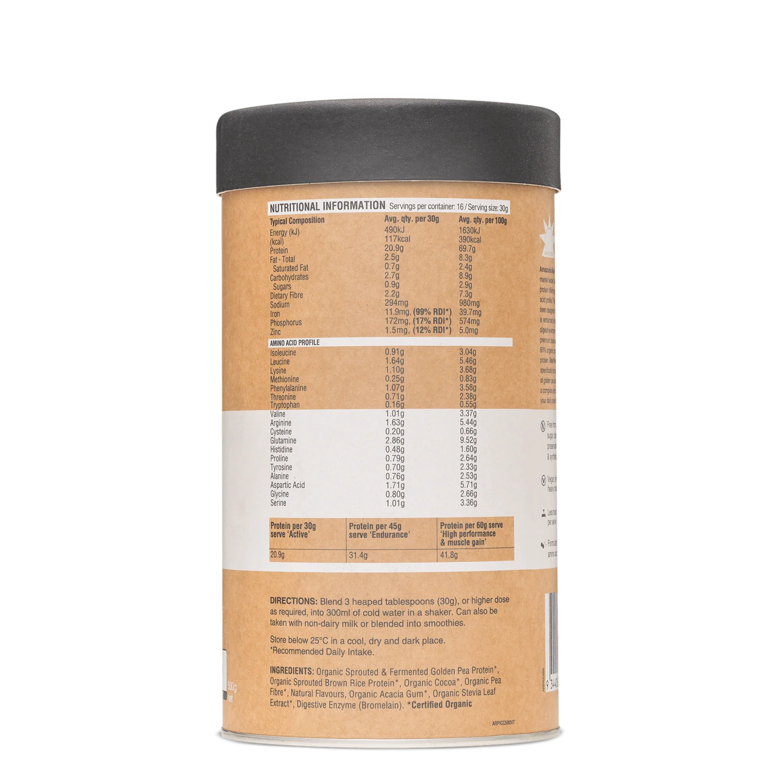 Amazonia Raw Protein Isolate Choc Coconut - Image 4