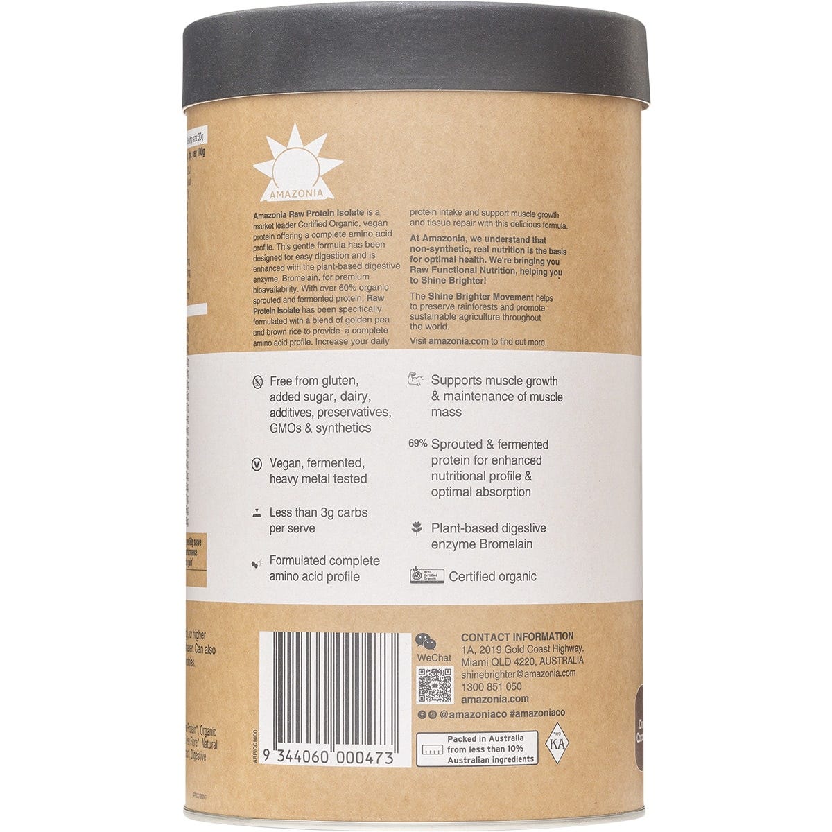 Amazonia Raw Protein Isolate Choc Coconut - Image 8