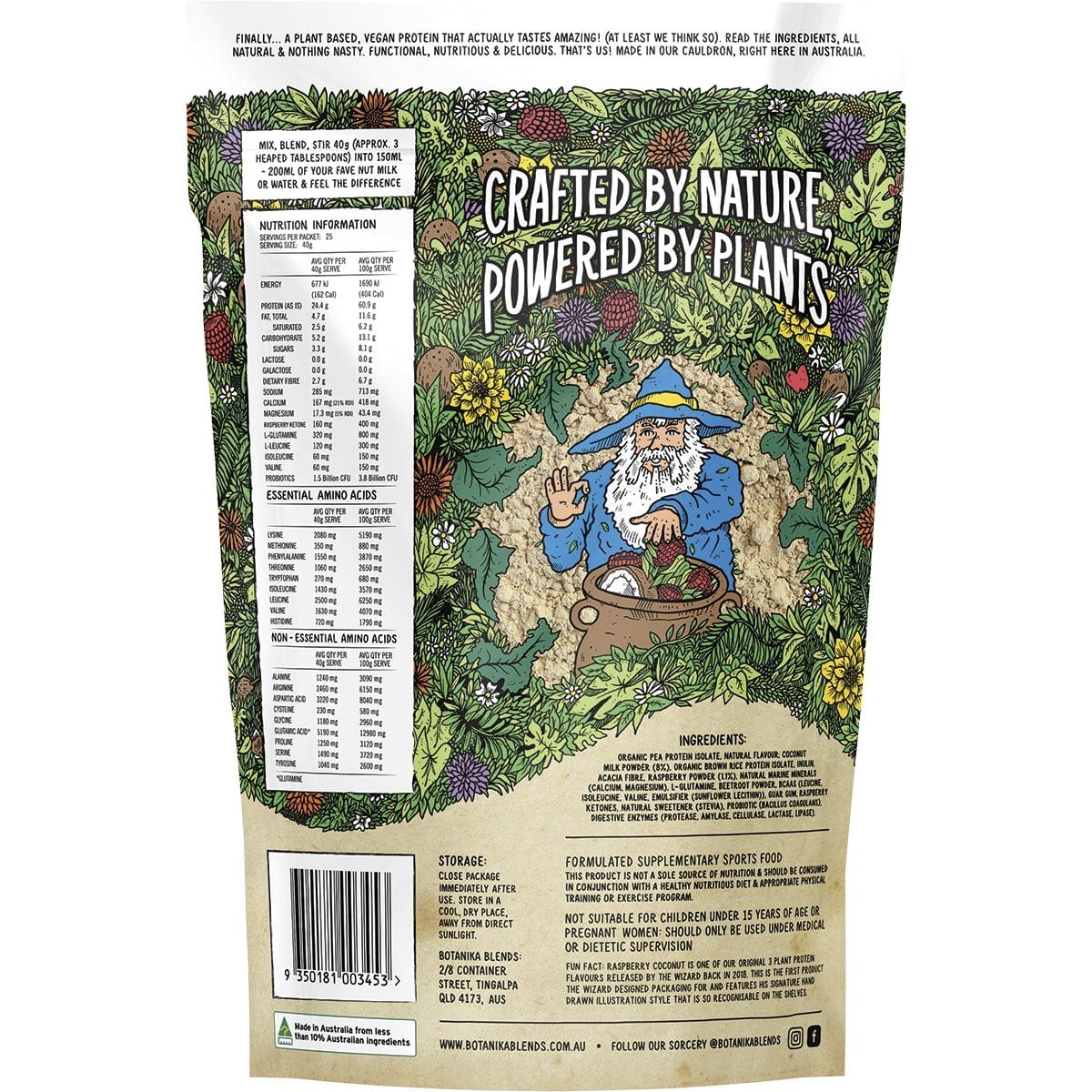 Botanika Blends Plant Protein Raspberry Coconut - Image 3