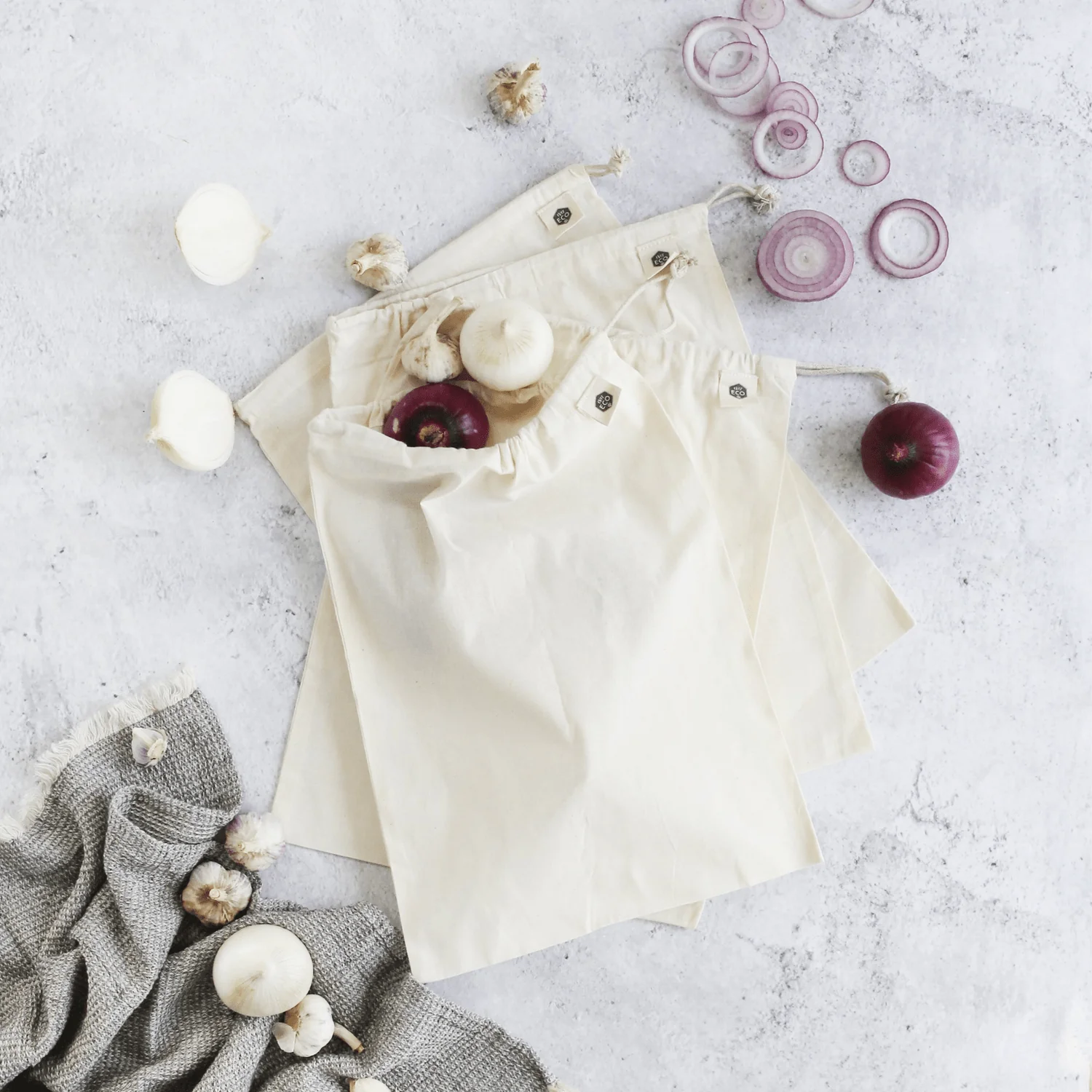 Ever Eco Reusable Produce Bags Organic Cotton Muslin - Image 3