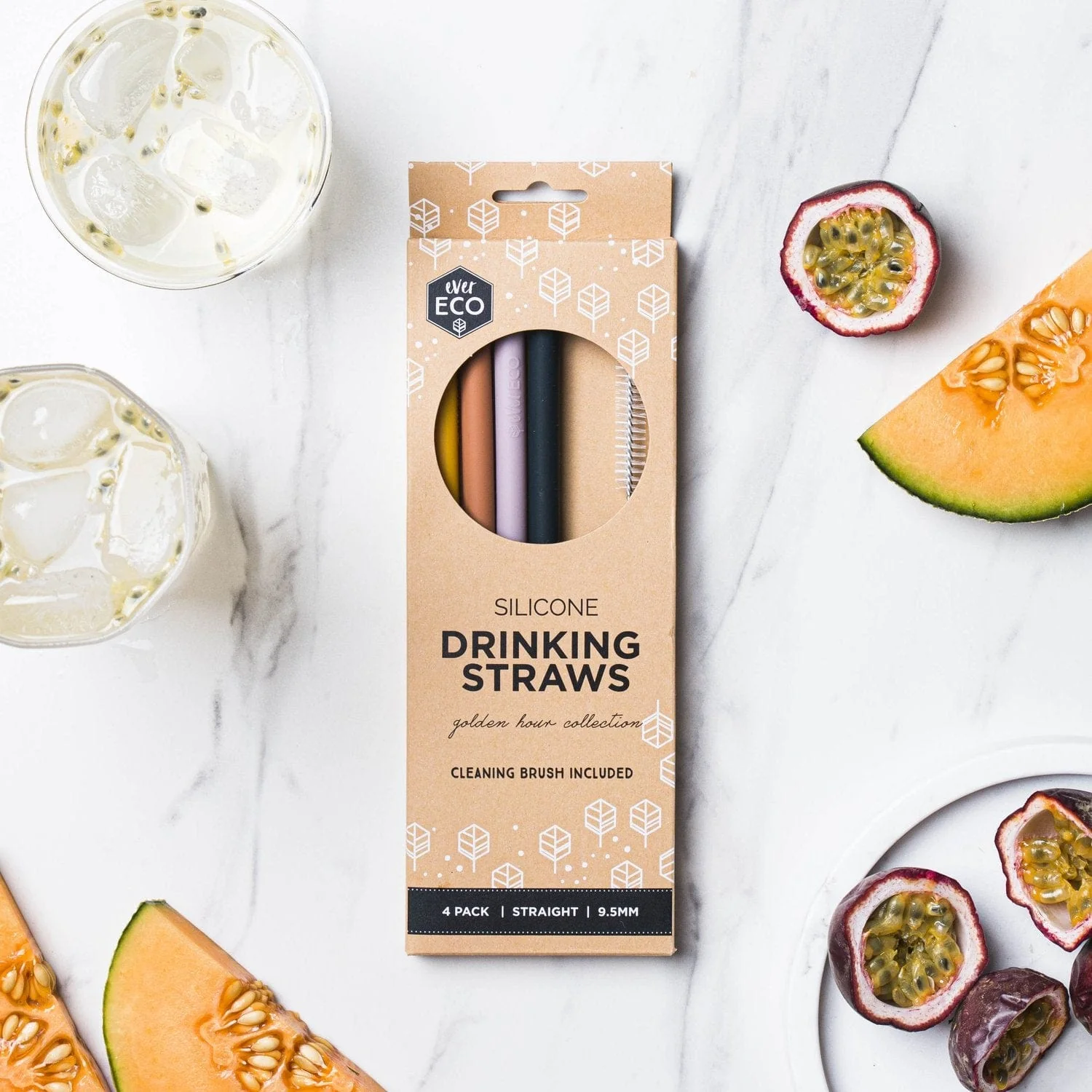 Ever Eco Silicone Straws - Bent Collection 4 Pack - Image 6