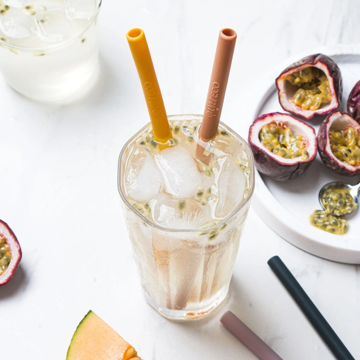 Ever Eco Silicone Straws - Bent Collection 4 Pack - Image 7