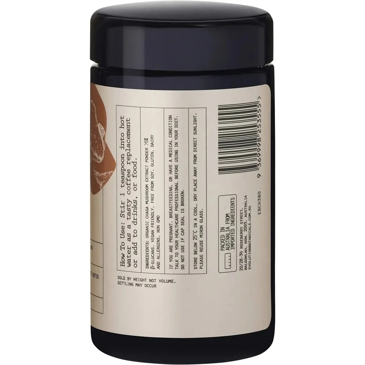 Evolution Botanicals Organic Chaga King of Mushrooms 80g - Image 4