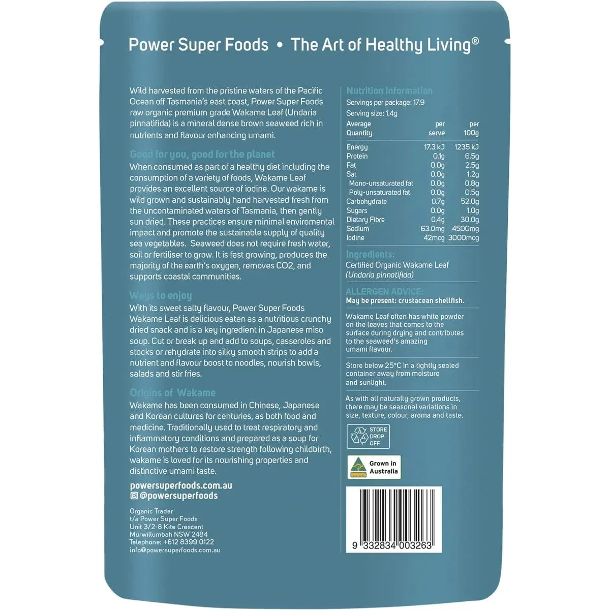 Power Super Foods Organic Wakame - Image 3
