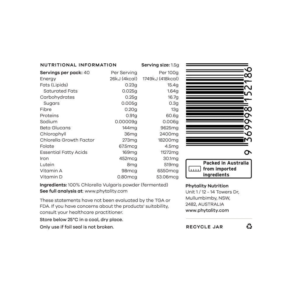Phytality Fermented Chlorella - Image 7