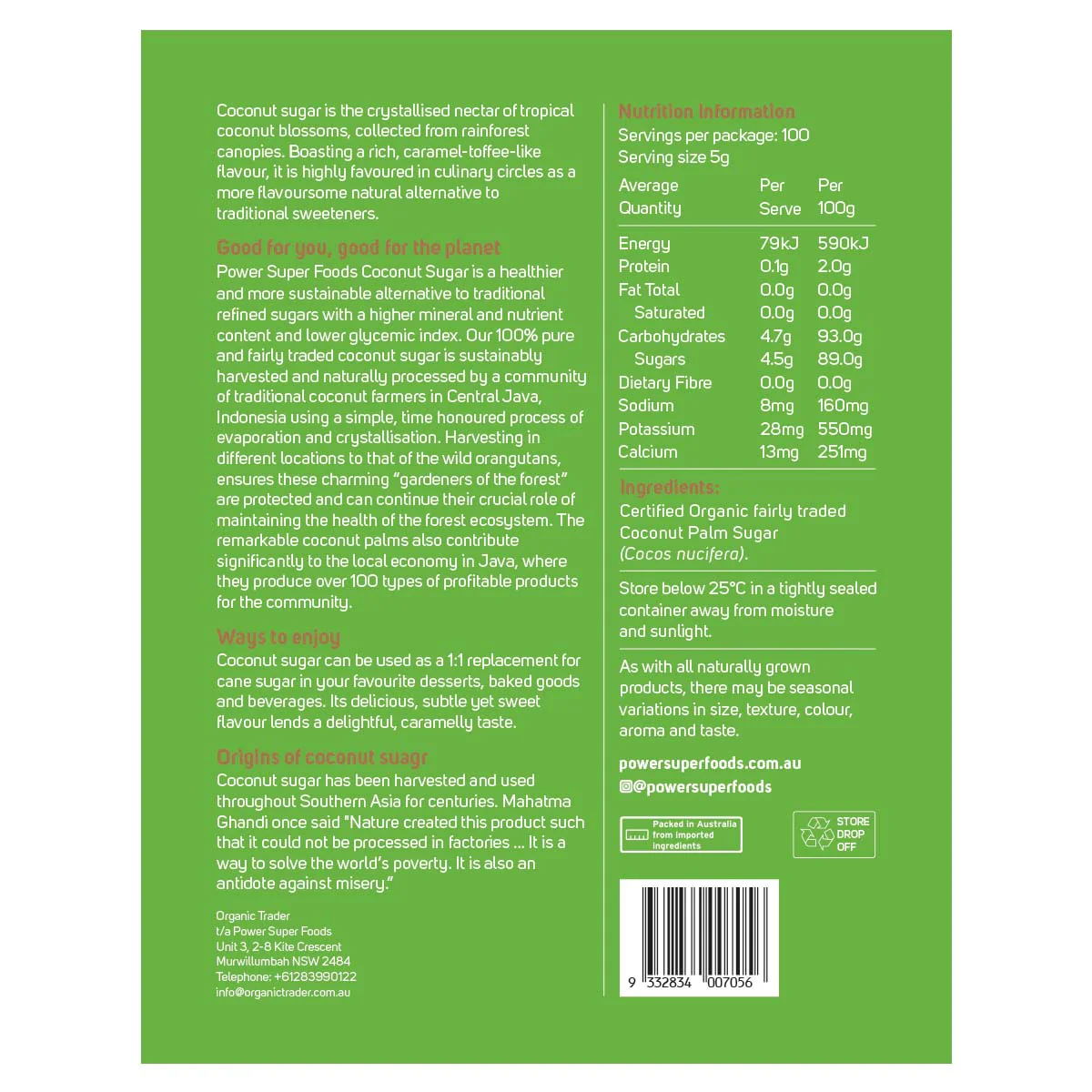 Power Super Foods Coconut Sugar - Image 4