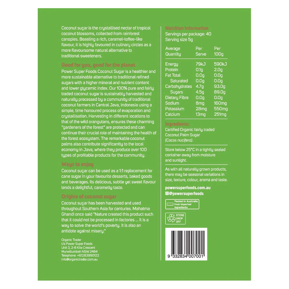 Power Super Foods Coconut Sugar - Image 5