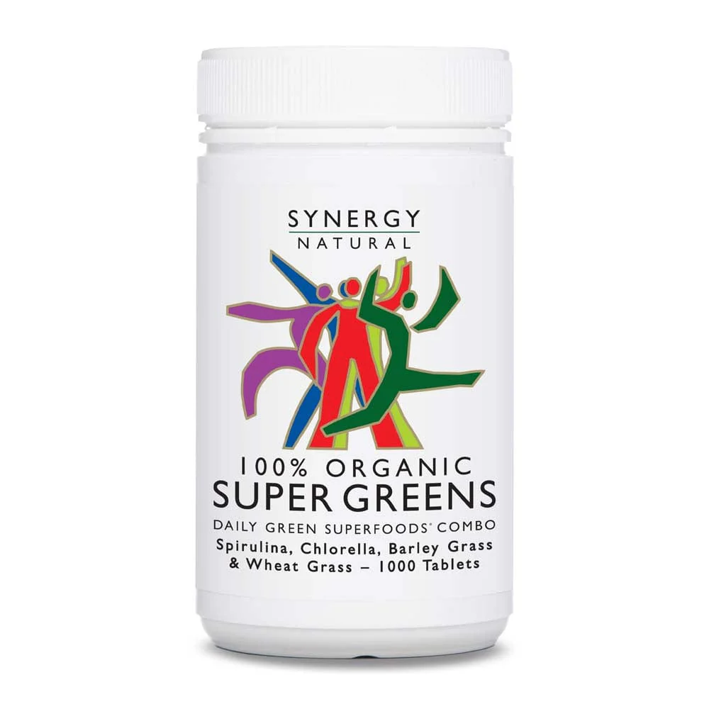 Synergy Natural Organic Super Greens Tablets (Spirulina, Chlorella, Barley Grass & Wheat Grass) - Image 4